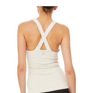 ALO Yoga Elevate Tank, Bone, Sz Md, Like New